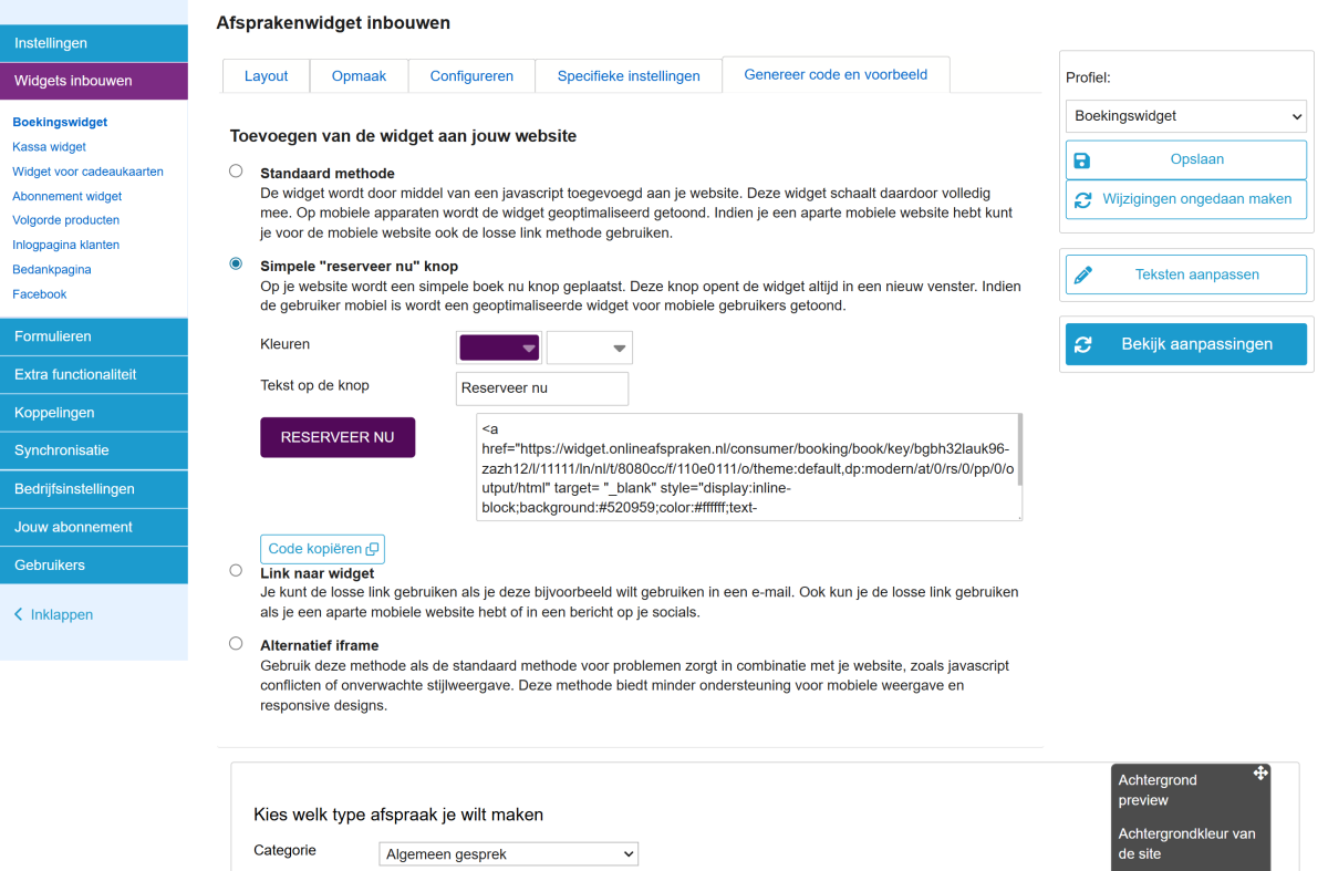 Reserveer nu knop